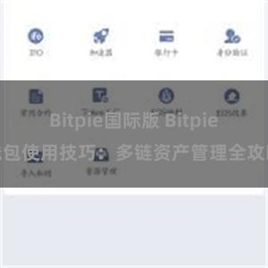 Bitpie国际版 Bitpie钱包使用技巧：多链资产管理全攻略