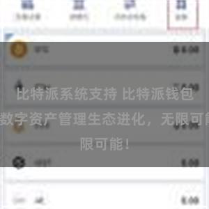 比特派系统支持 比特派钱包：数字资产管理生态进化，无限可能！