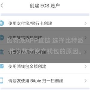 比特派APP直链 选择比特派作为数字资产钱包的原因。