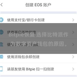 Bitpie恢复 选择比特派作为数字资产钱包的原因。