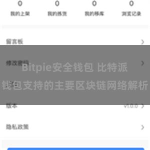 Bitpie安全钱包 比特派钱包支持的主要区块链网络解析