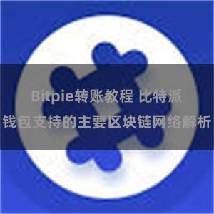 Bitpie转账教程 比特派钱包支持的主要区块链网络解析