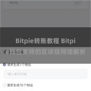 Bitpie转账教程 Bitpie钱包支持的区块链网络解析