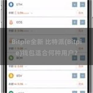 Bitpie全新 比特派(Bitpie)钱包适合何种用户？